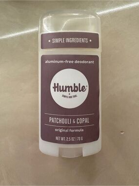 Humble Aluminum-Free Deodorant — Patchouli & Copal (Plum Label)